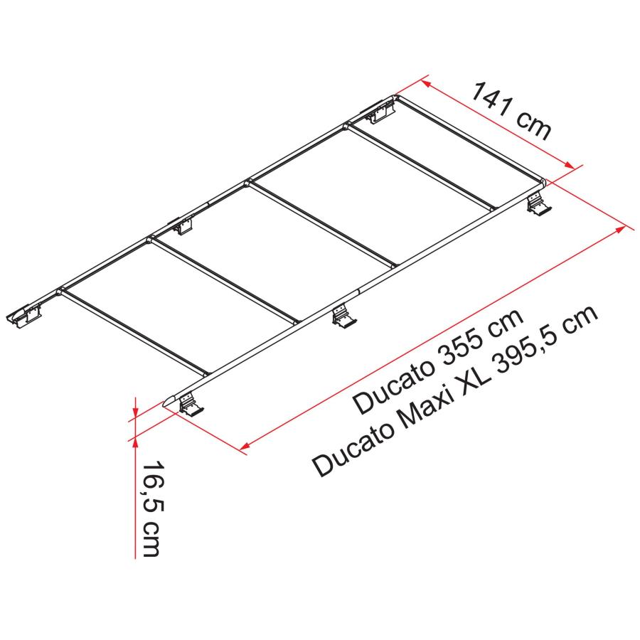 Artikelbild 3 des Artikels “Dachreling Roof Rail Ducato, schwarz schwarz“