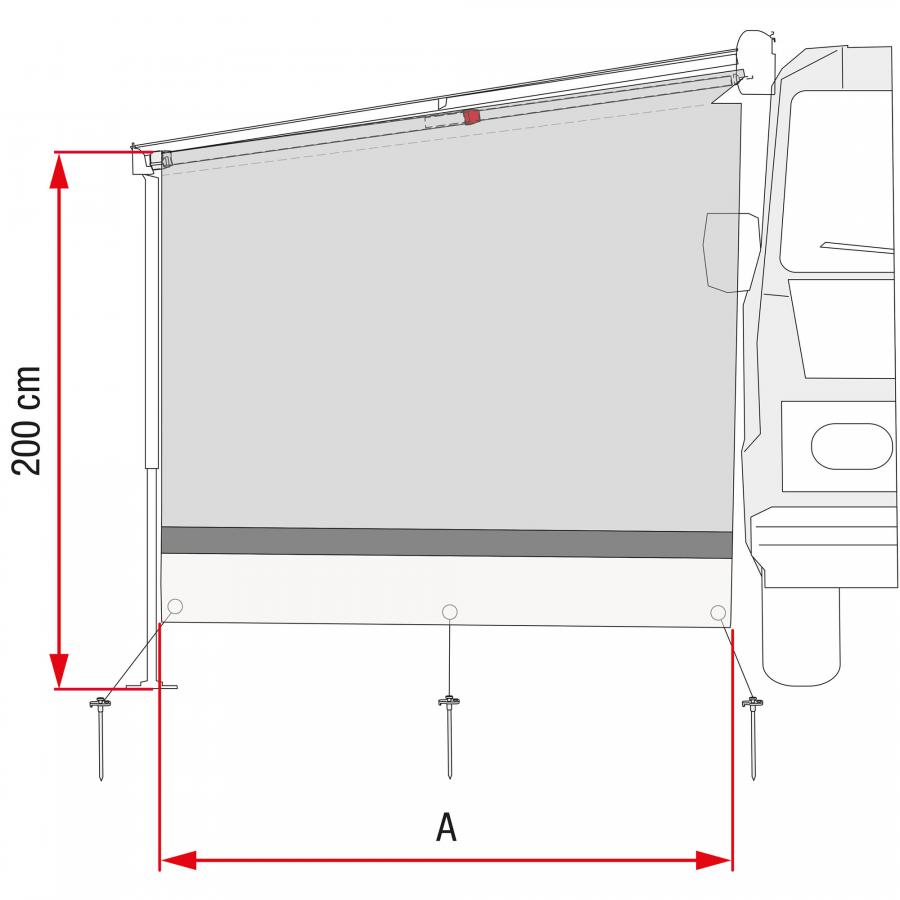 Artikelbild 4 des Artikels “Seitenwand Sun View Side, 230 cm, für Markise F45/F65/F80 230 cm“