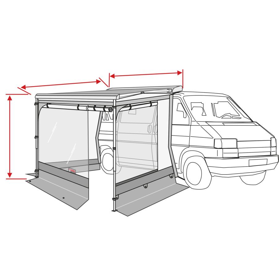 Product image 4 of the product “Markisenzelt Room Van Premium, 300 cm 300 cm”