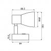 Product image 5 of the product “Aufbau-Leseleuchte 3000 K, Echtglas ”
