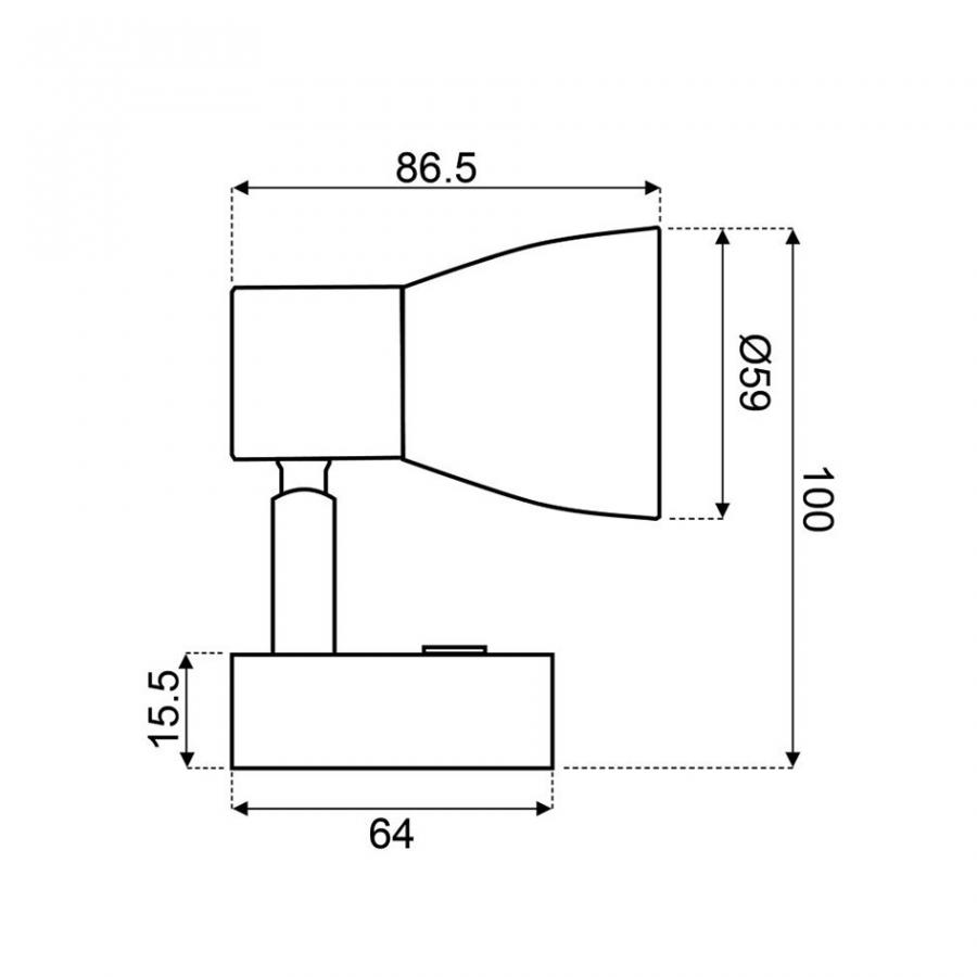 Product image 5 of the product “Aufbau-Leseleuchte 3000 K, Echtglas ”