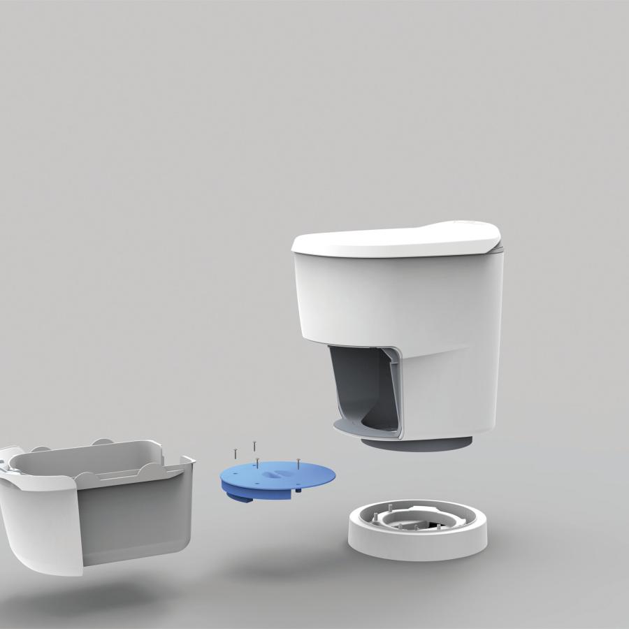 Artikelbild 5 des Artikels “Verschweiß-Toilette Clesana C1 mit Rund-Sockel “