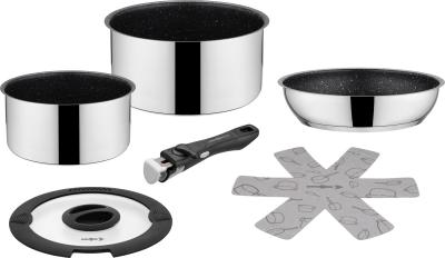 Product image of the product “Brunner Edelstahl Kochtopfset Kochgeschirr Campingtöpfe ACADEMY MINI ”