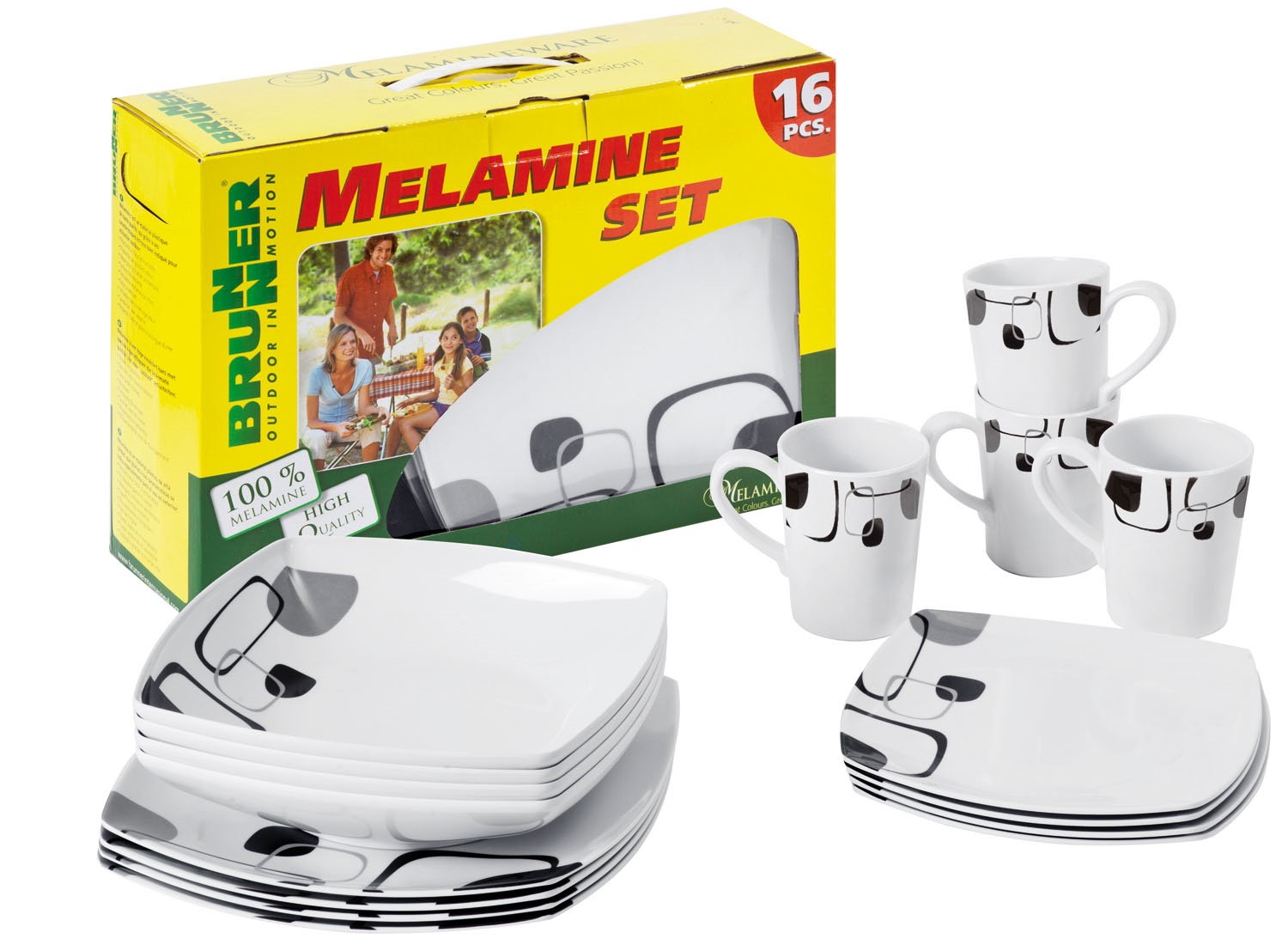 Artikelbild 1 des Artikels “Geschirr-Set ENIGMA eckig 16 tlg. “