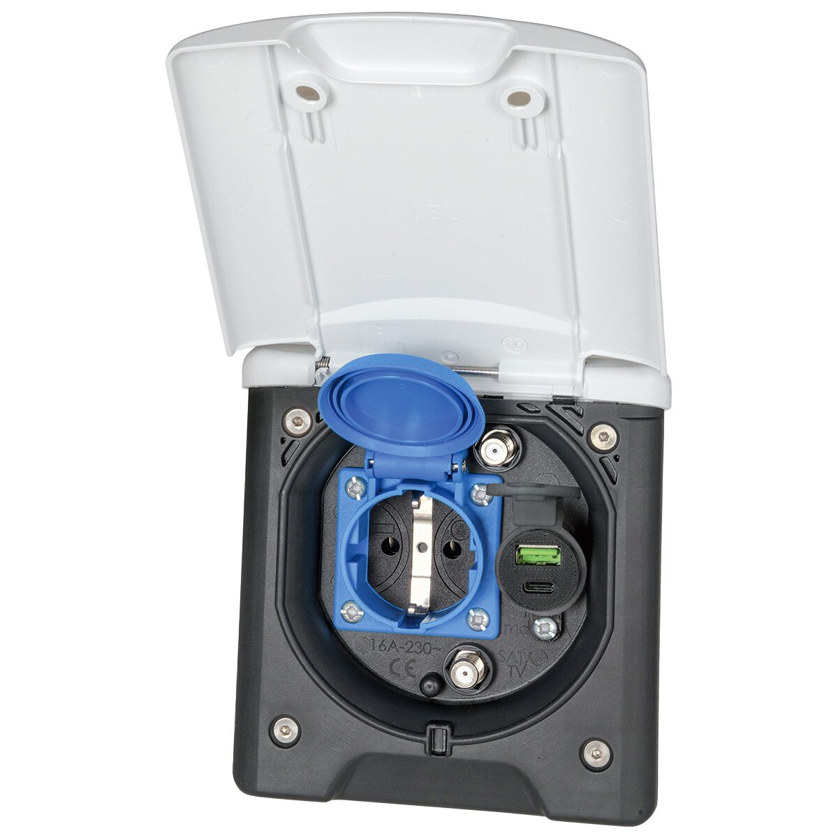 Artikelbild 1 des Artikels “Multifunktionssteckdose SCHUKO/SAT/USB “