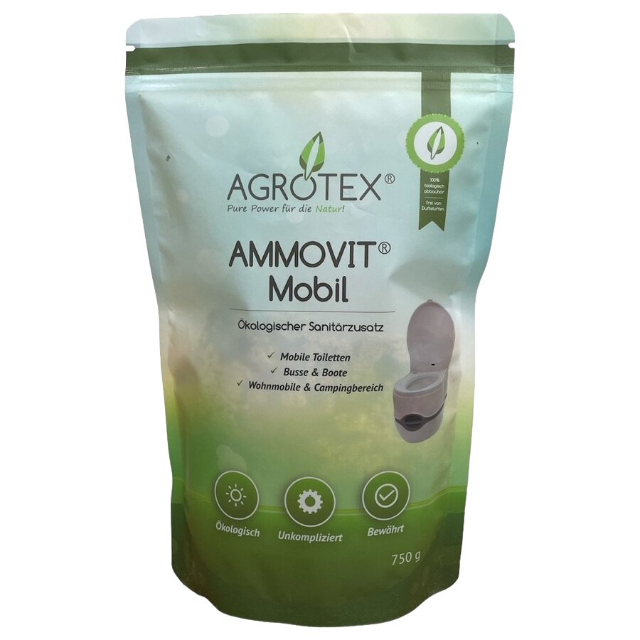 Product image 1 of the product “Ökologischer Sanitärzusatz AMMOVIT Mobil für Campingtoiletten ”
