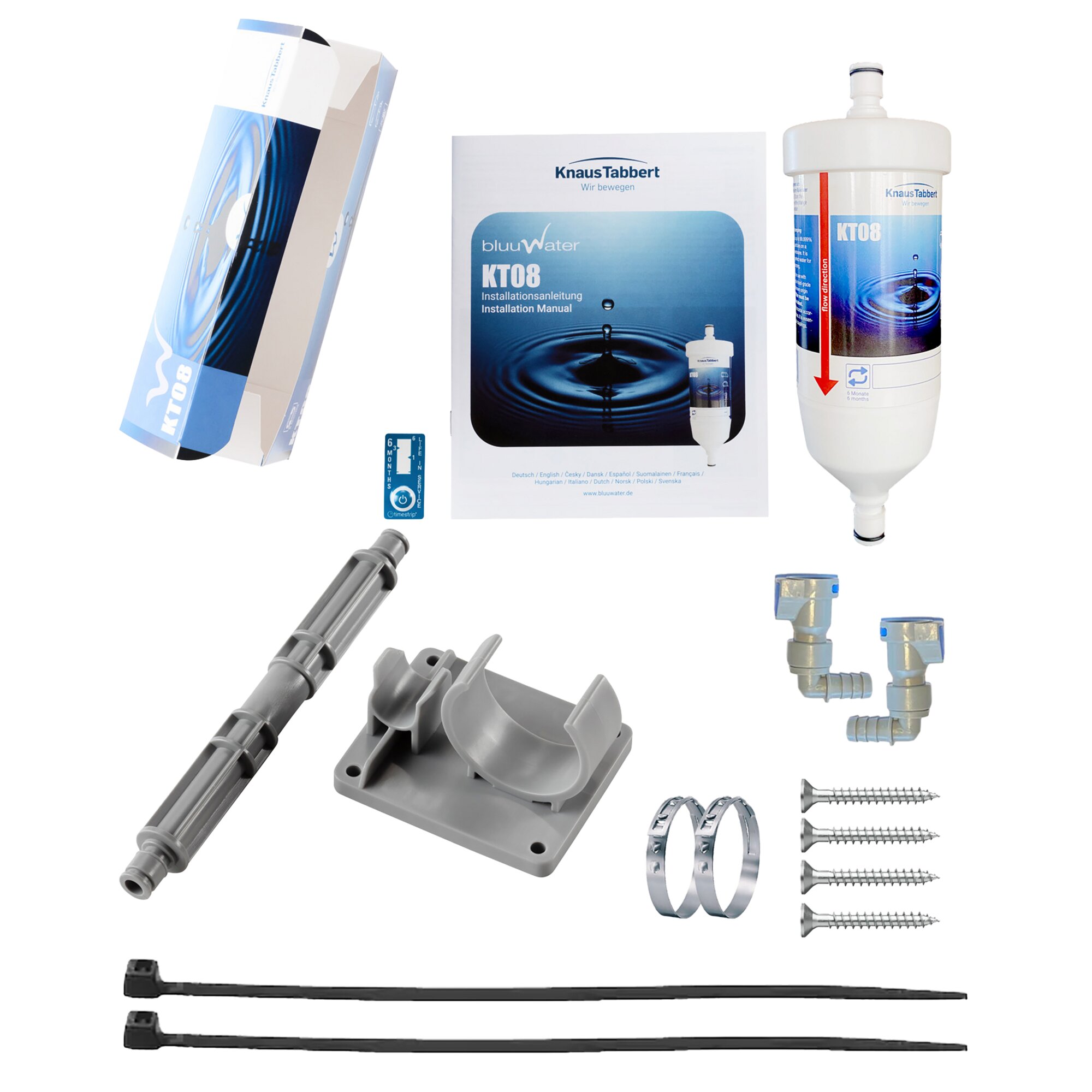 Product image 1 of the product “Umrüst-Set Wasserfilter bluuwater, 90° 90°”