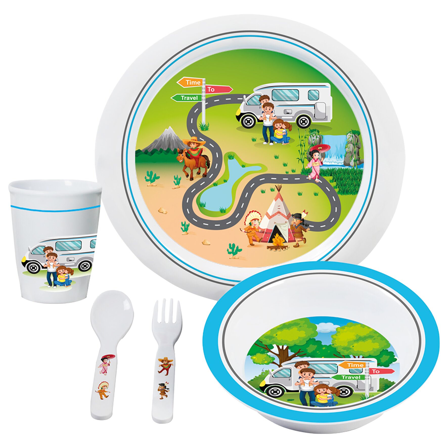 Product image 1 of the product “Kindergeschirr Time to travel 3+ ”