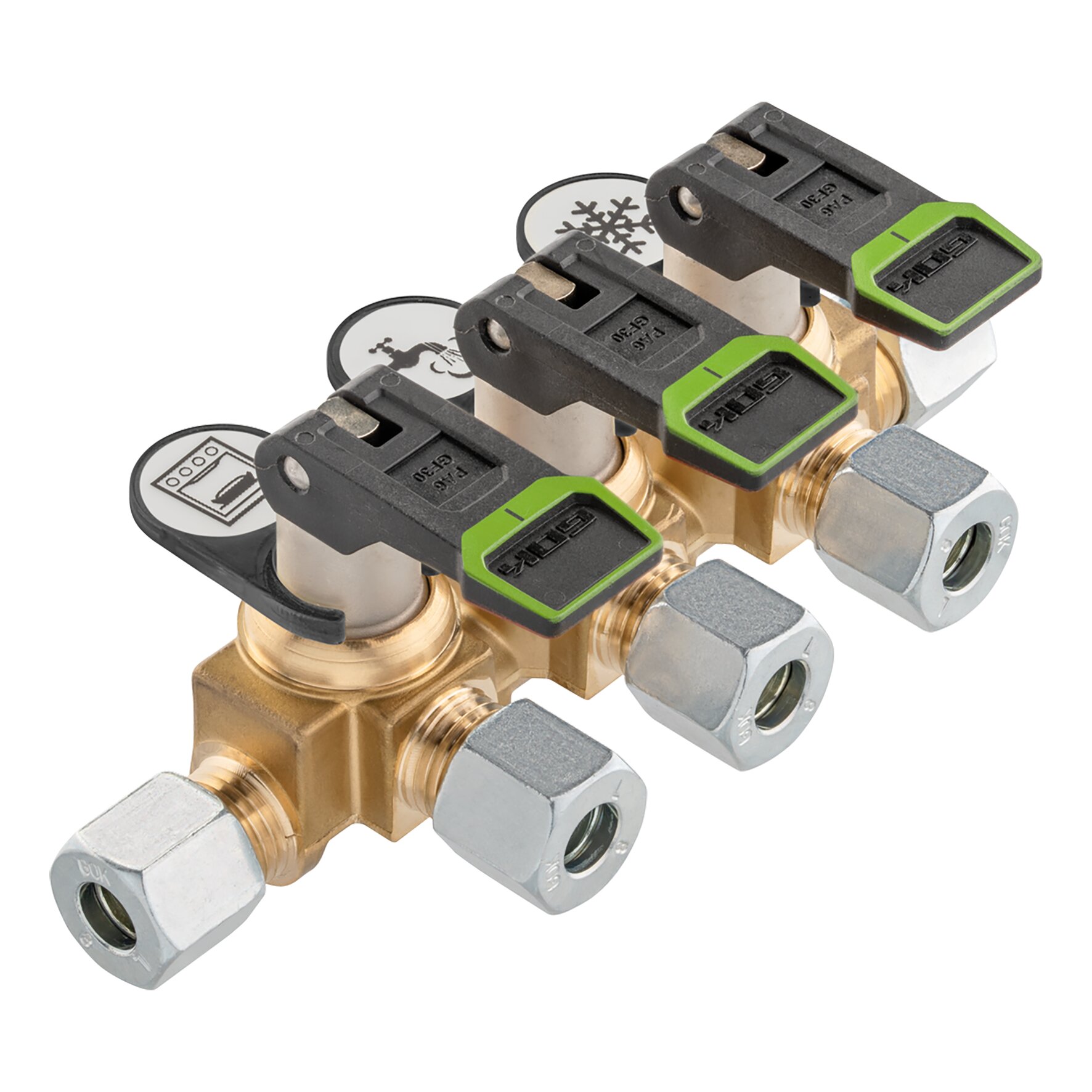 Product image 1 of the product “Verteilerblock KSV-AB3 kurz ”