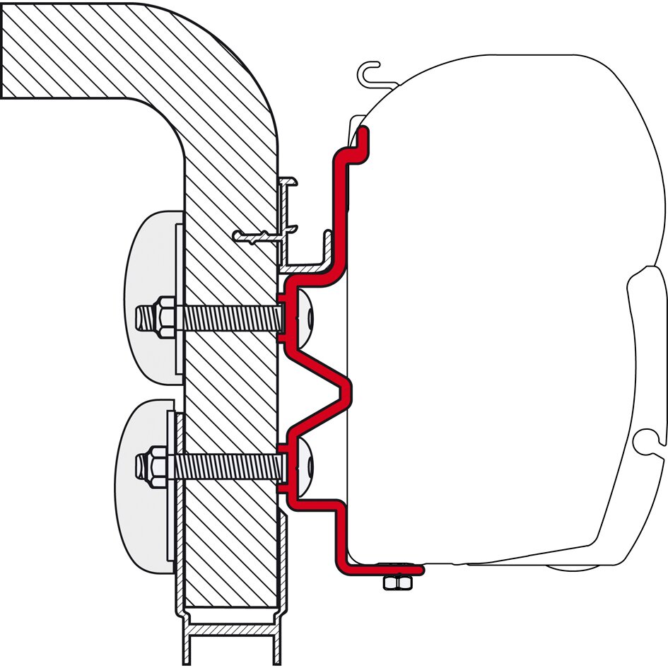 Product image 1 of the product “Markisenadapter Hymer Camp 400 ”