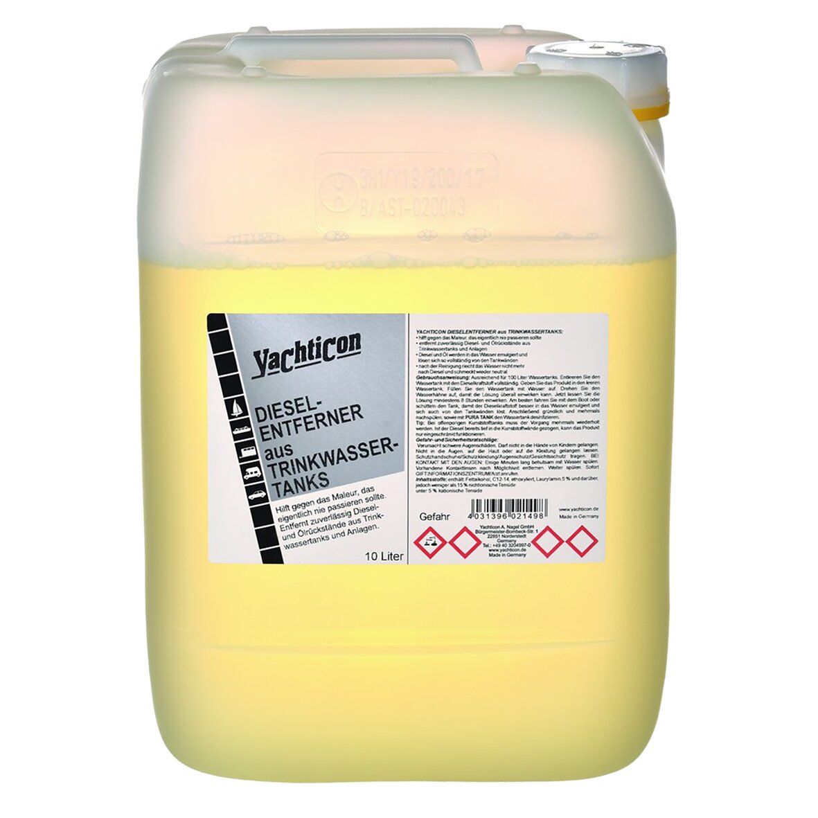 Product image 1 of the product “Dieselentferner für Trinkwassertanks 10 Liter ”