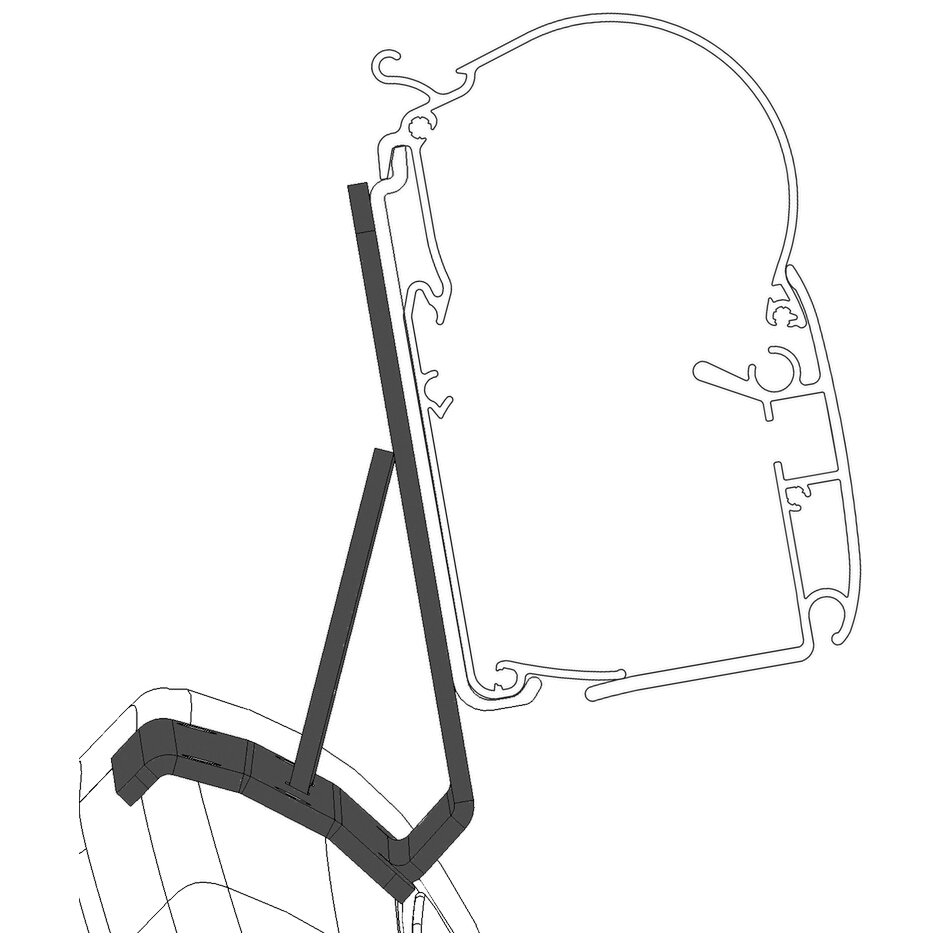 Artikelbild 1 des Artikels “Adapter für PSA Minivan Markisen Dometic Serie 1 “