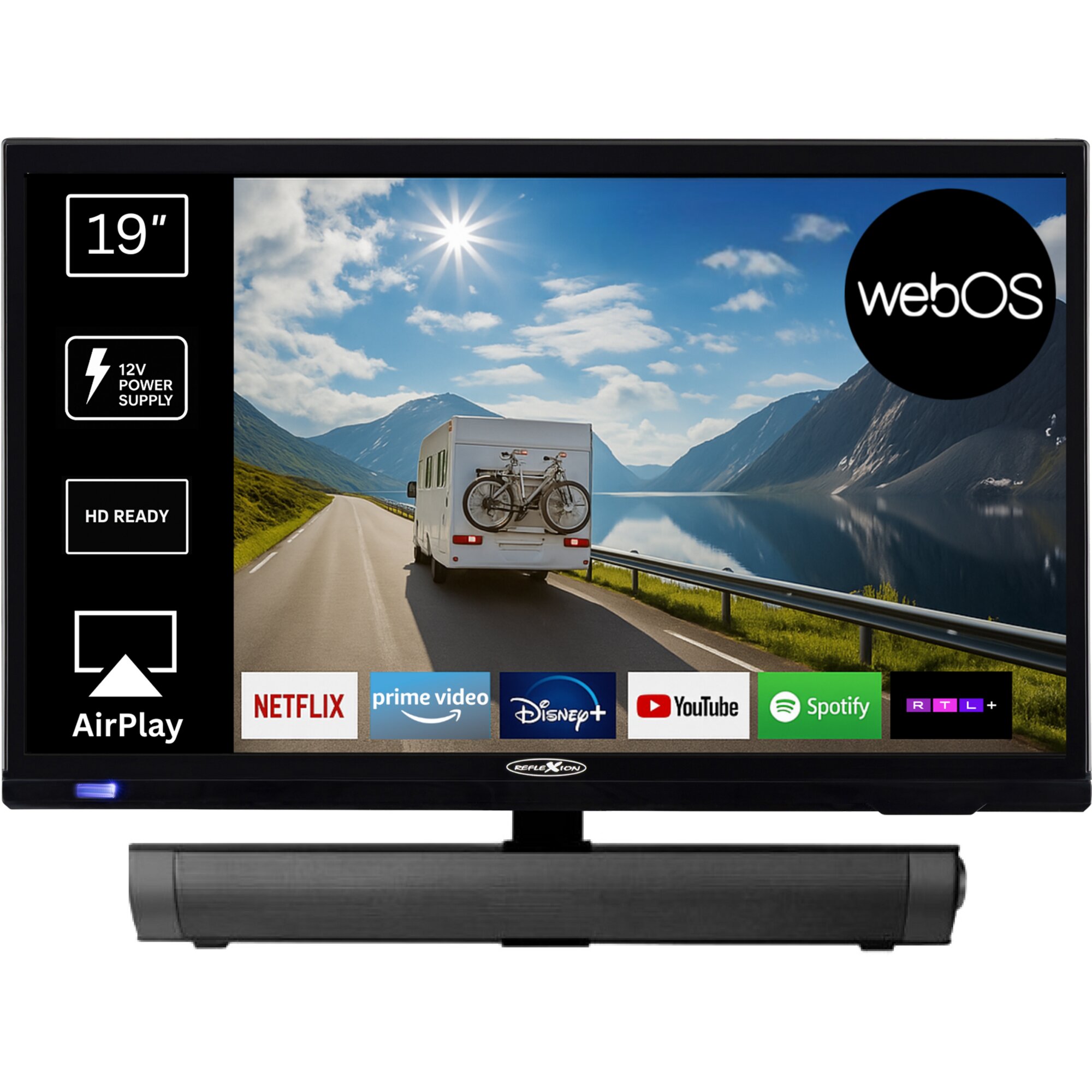 Artikelbild 1 des Artikels “TV Reflexion LED24iBT Set inkl. Soundbar “