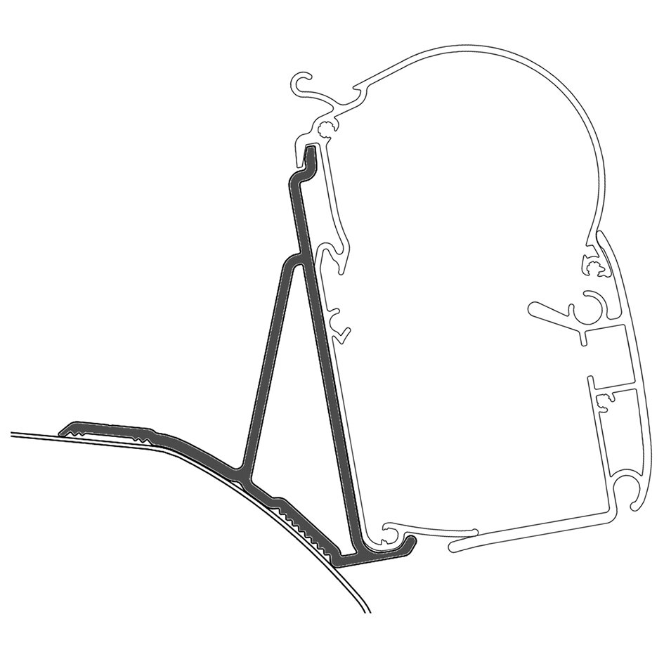 Product image 1 of the product “Adapter für Fiat Ducato H2 ab Bj. 2006/07 zu Markisen Dometic Serie 1 ”