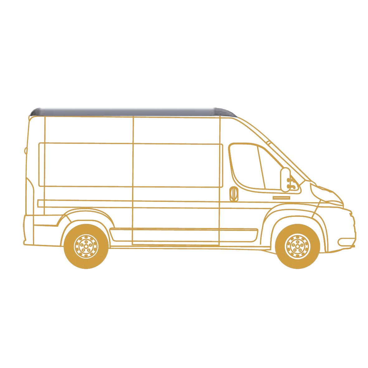 Product image 2 of the product “Reling STYLE 4295 mm, für Fahrzeuglänge 6363 mm ”