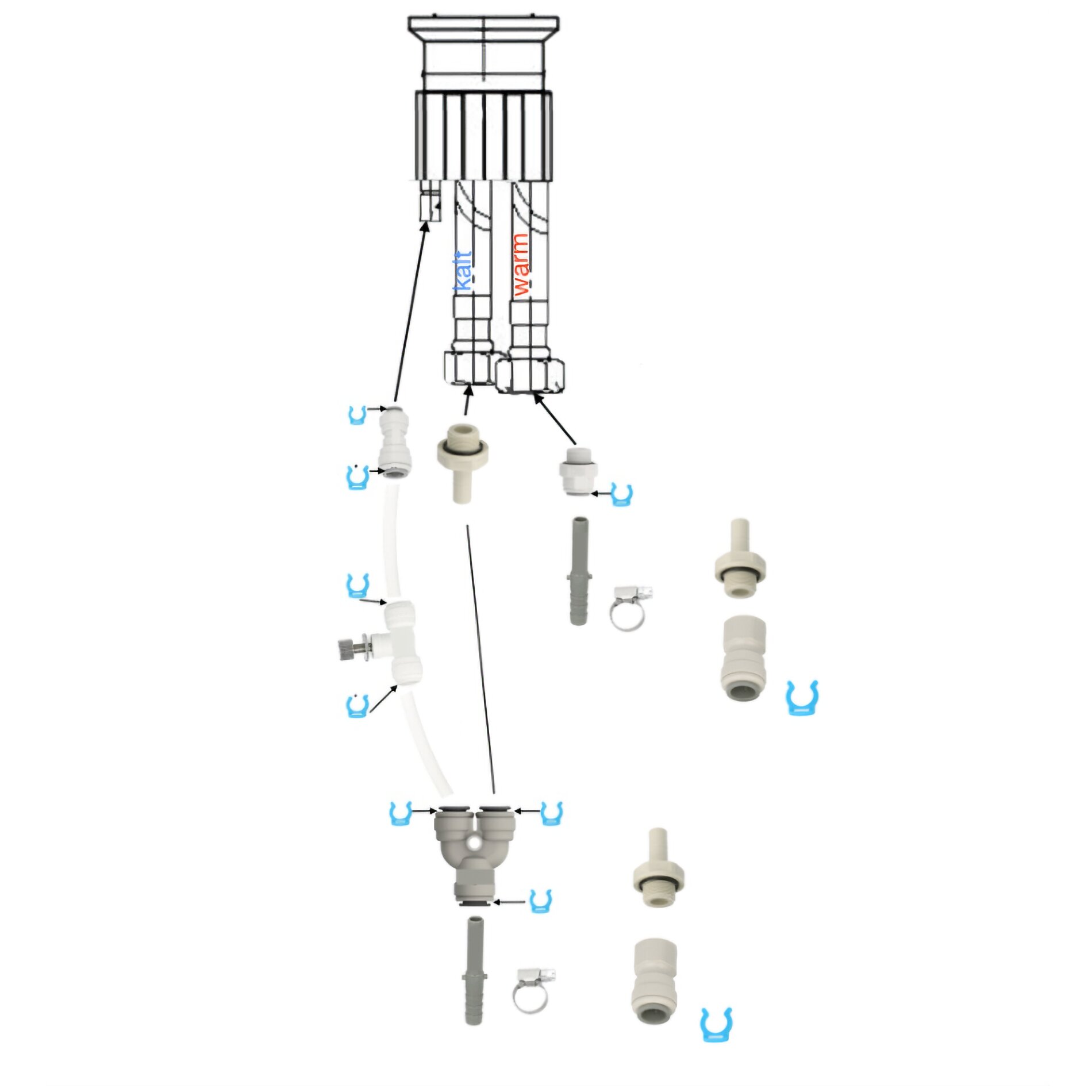 Artikelbild 2 des Artikels “Installations-Set für UVC-Wasserhahn Zapfguard 3 “