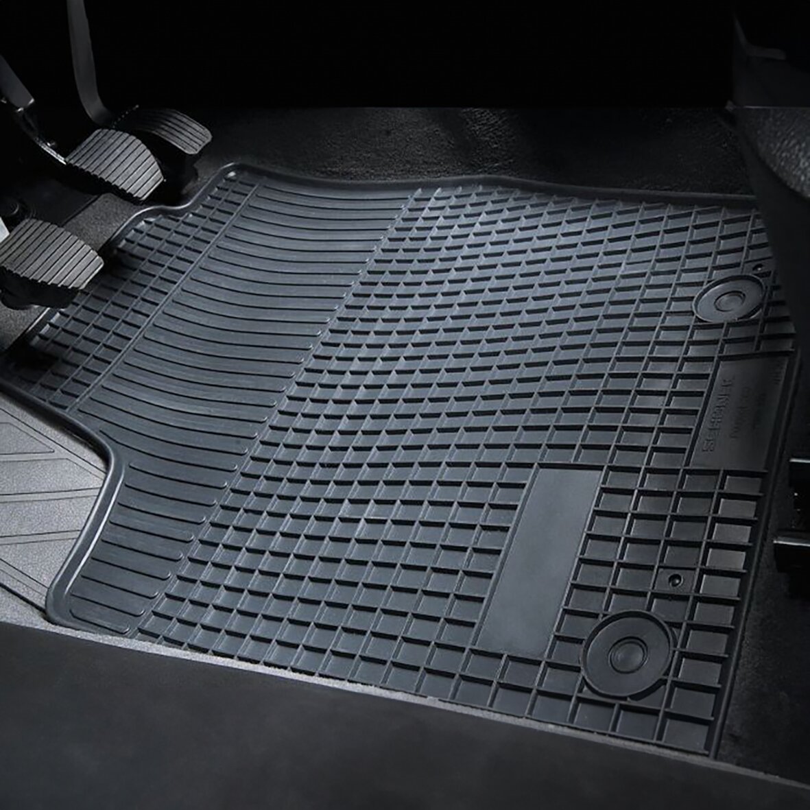 Artikelbild 2 des Artikels “Gummimatte mit Passform 3-tlg. für VW T5/T6, 2-Sitzer “