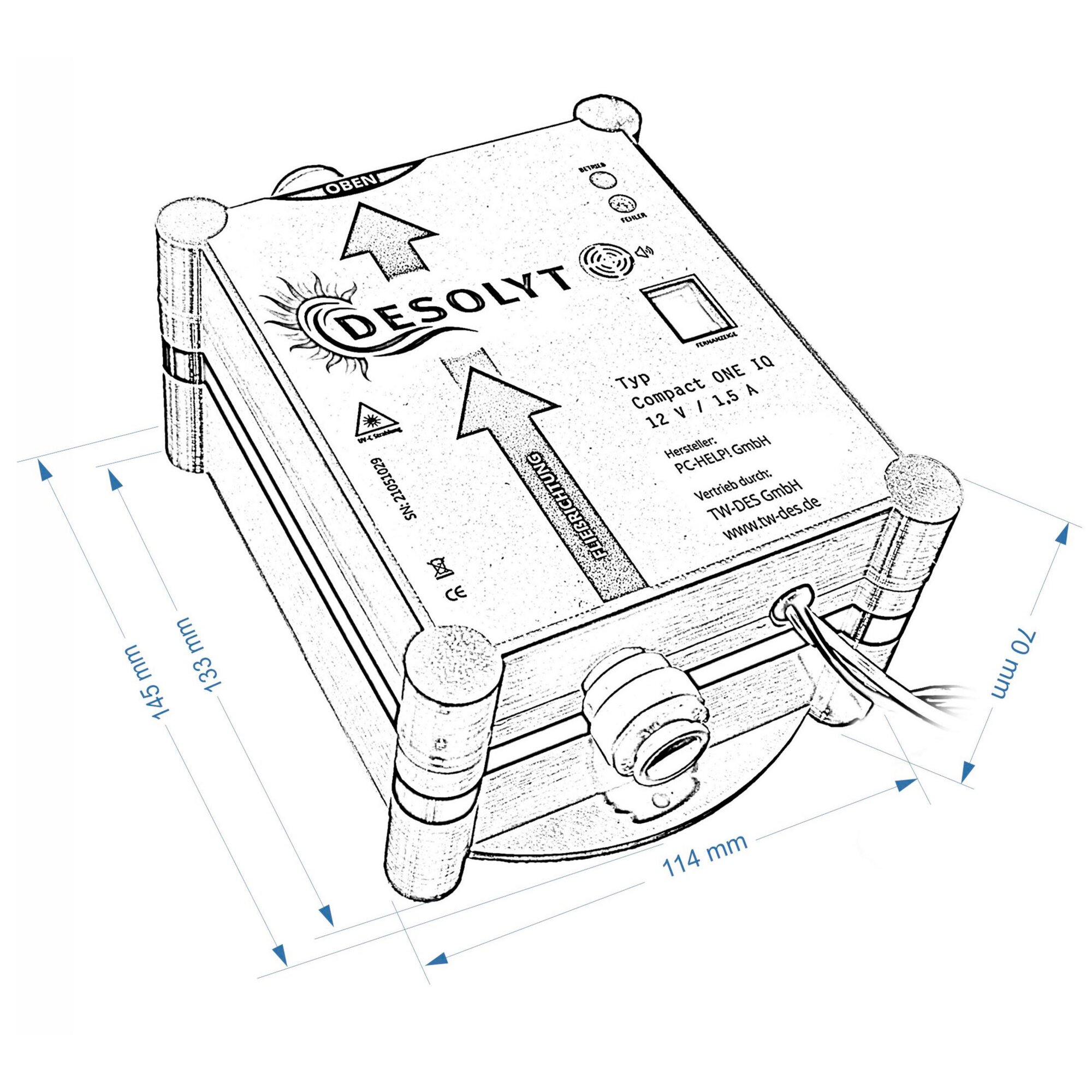 Artikelbild 2 des Artikels “Desolyt Compact ONE IQ Sense Wasserdesinfektion “