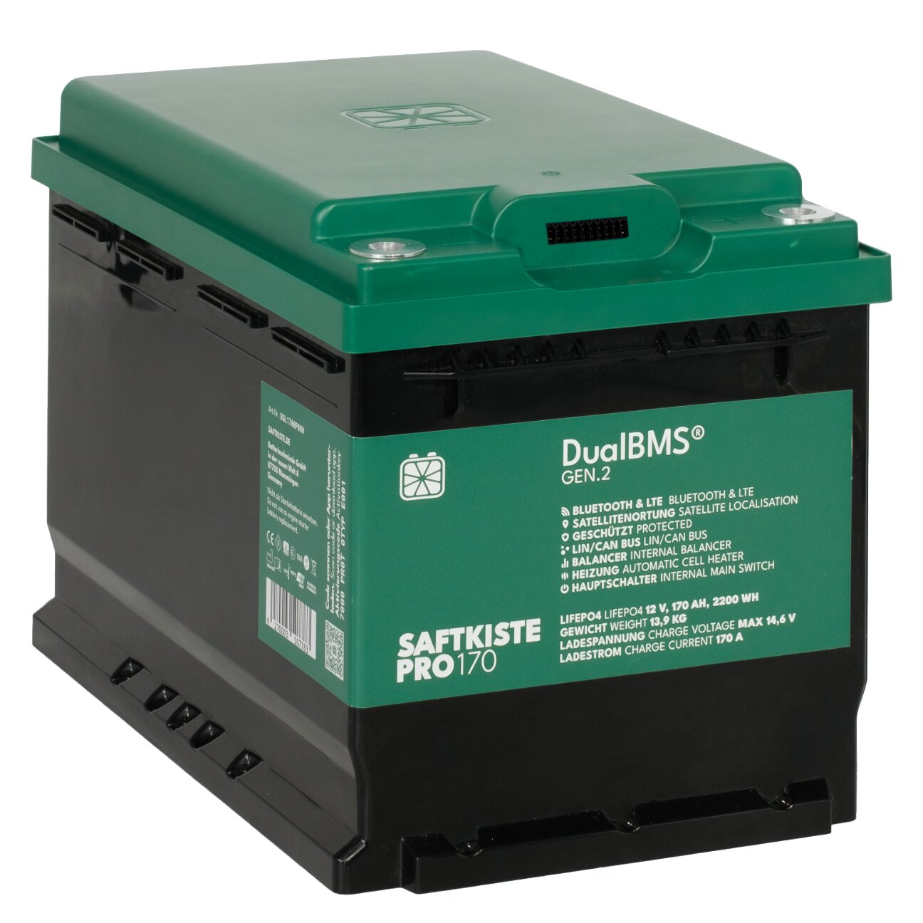 Product image 2 of the product “Lithium Batterie LiFePO₄ SaftkistePRO 340 Ah ”