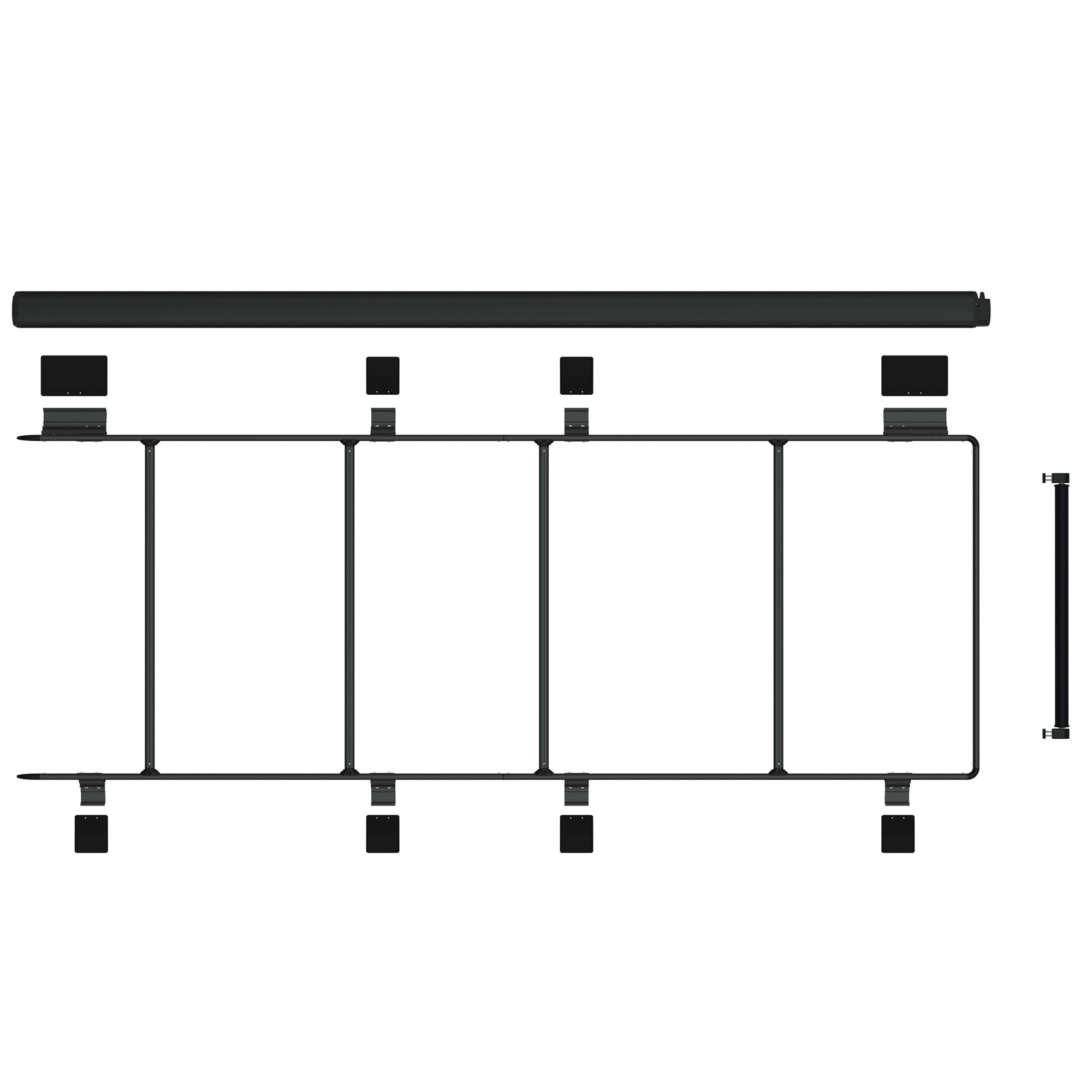 Product image 2 of the product “Dachreling Roof Rail Ducato, schwarz schwarz”