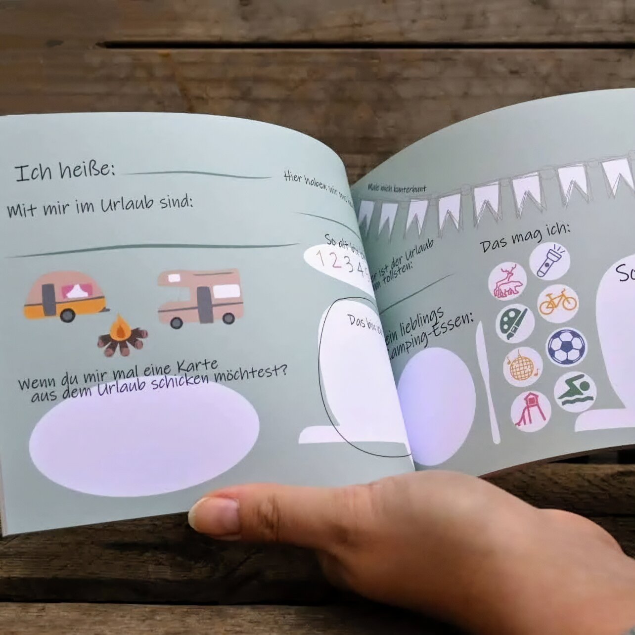 Product image 2 of the product “Freundebuch Meine Camper-Freunde Kids Edition ”