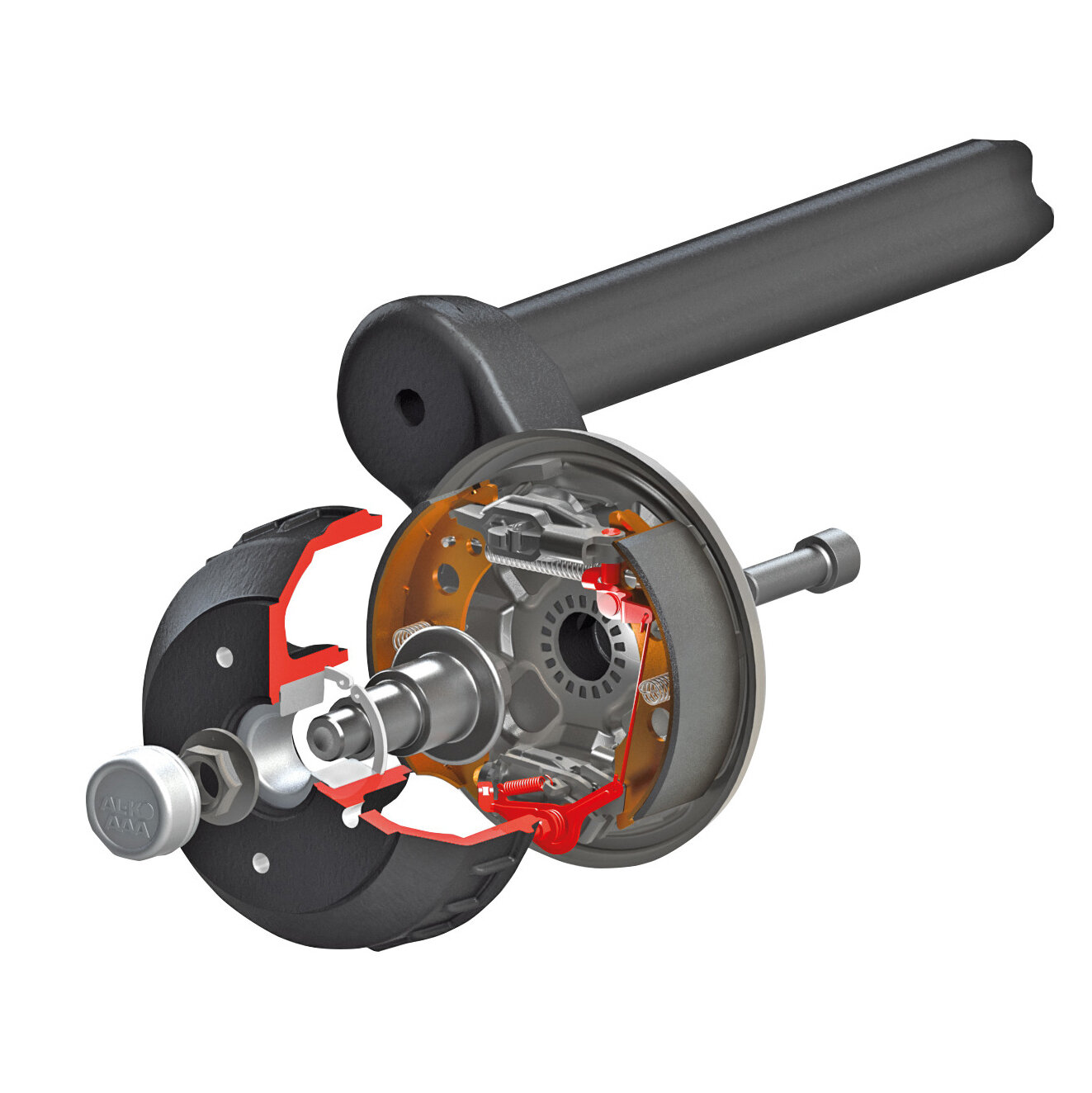 Product image 2 of the product “Hochleistungsbremse AAA Premium Brake, Einzelachse bis 1500 kg | Tandemachse bis 2800 kg Einzelachse bis 1500 kg | Tandemachse bis 2800 kg”