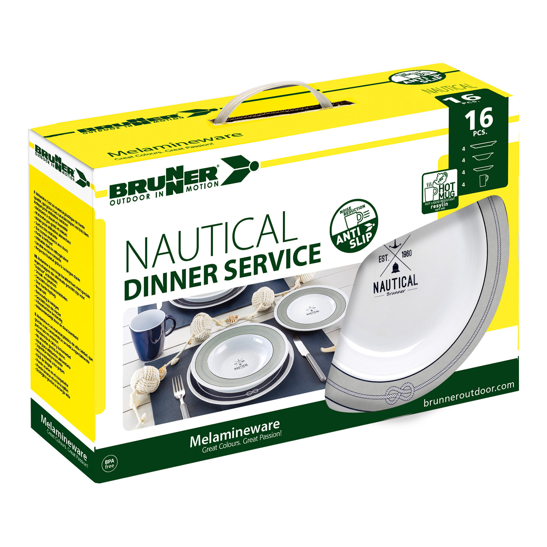 Product image 2 of the product “Geschirrserie Nautical, Geschirrset 16-tlg. Geschirrset 16-tlg.”