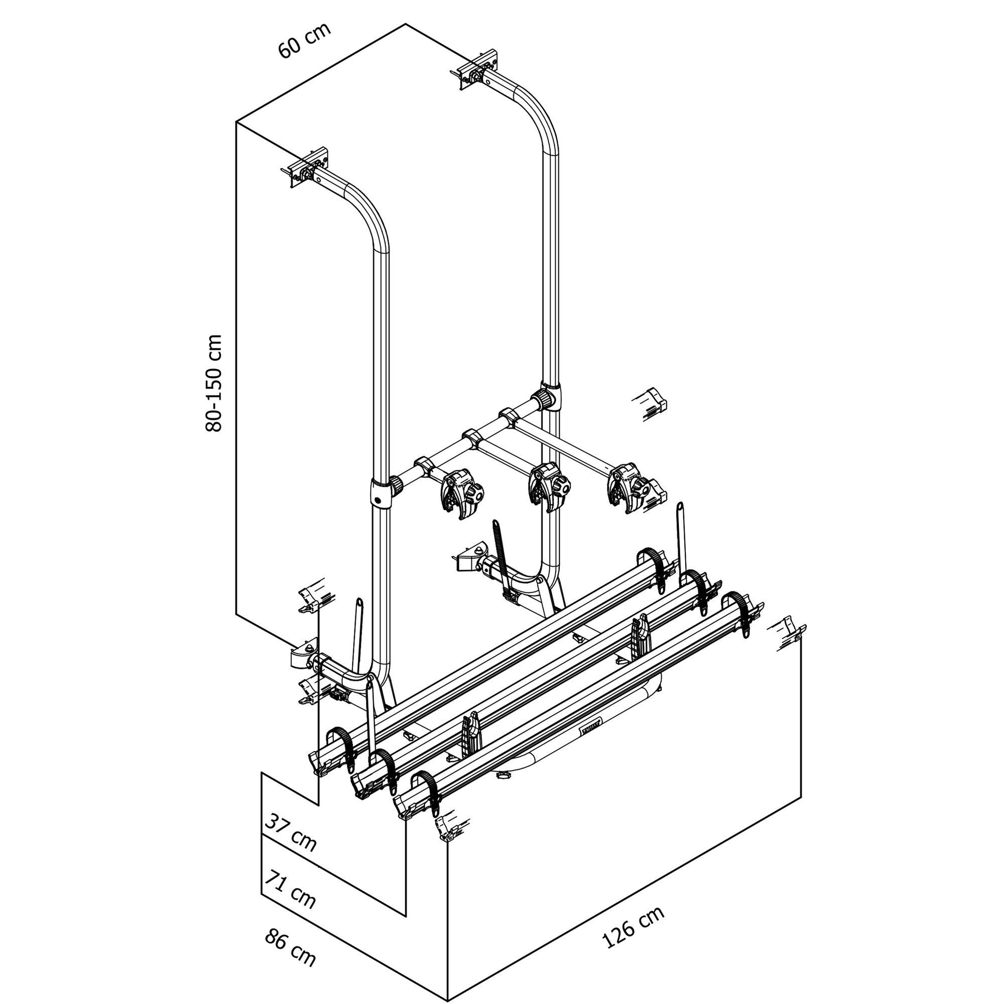 Artikelbild 2 des Artikels “Fahrradträger Thule Esse4 CD “