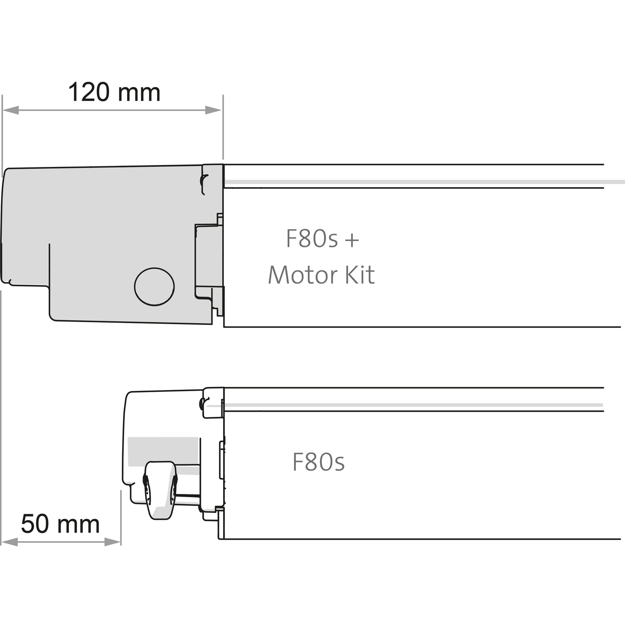 Product image 2 of the product “Motor Kit Compact F80s, schwarz schwarz”