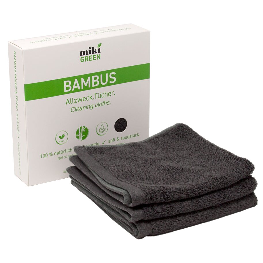 Artikelbild 2 des Artikels “Bambustücher, anthrazit, 3er-Set “