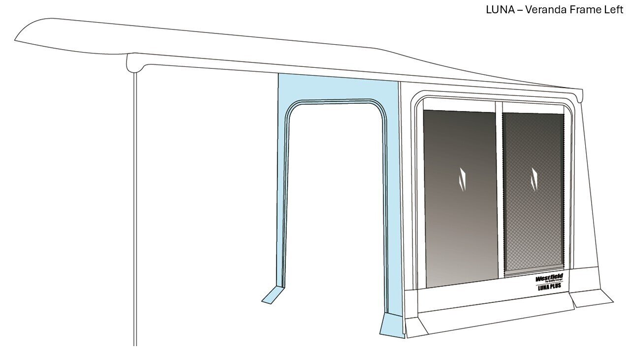 Product image 3 of the product “Verandarahmen für Luna Plus, links links”