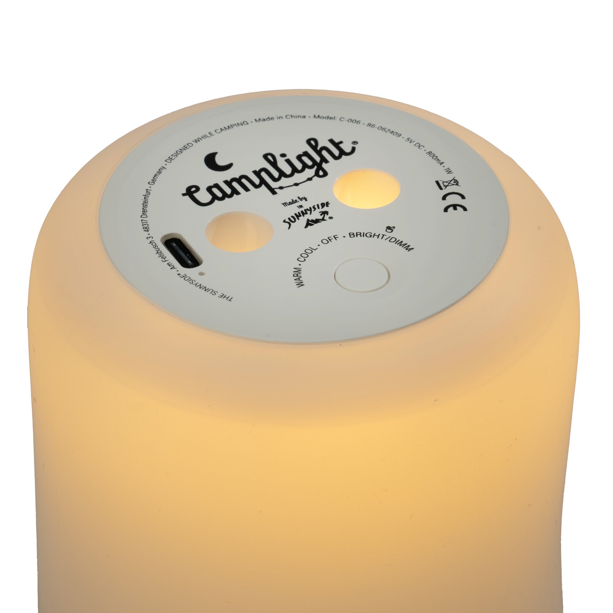 Artikelbild 3 des Artikels “Campinglaterne Floppy aus Silikon, hellblau hellblau“