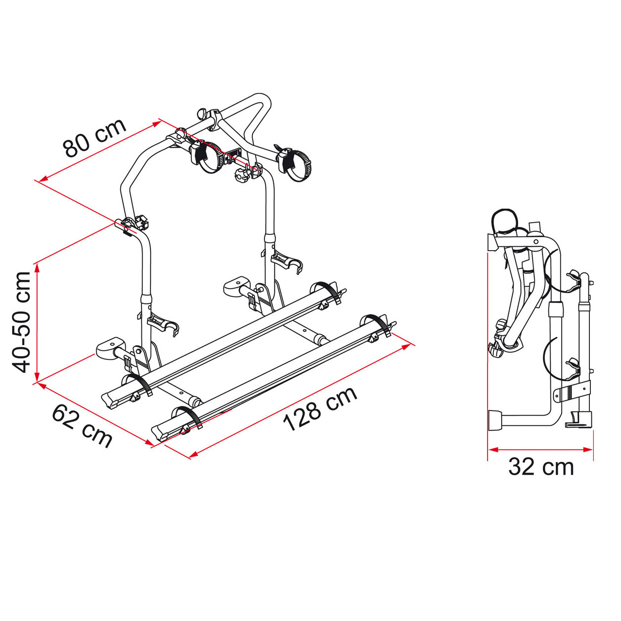Artikelbild 4 des Artikels “Fahrradträger Carry-Bike Pro C L80 “