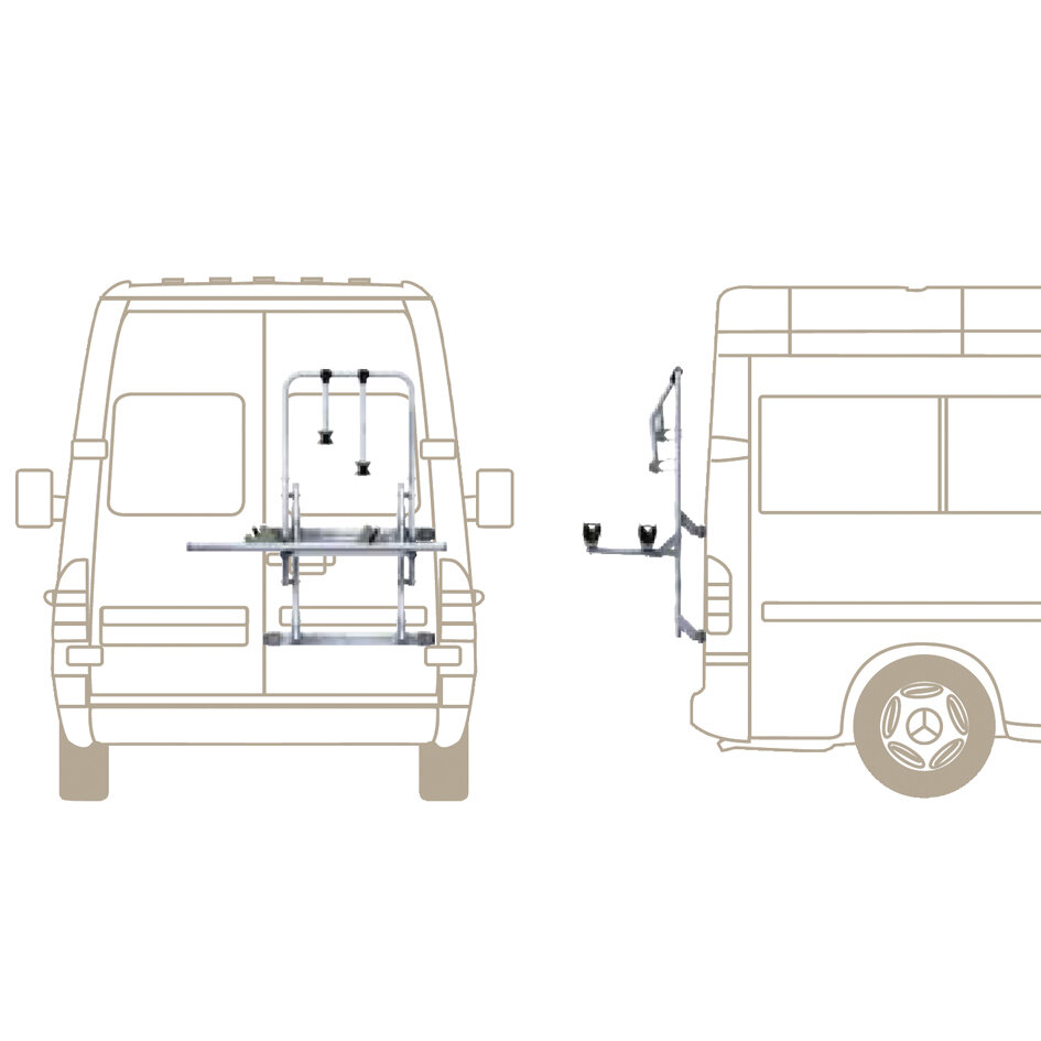 Artikelbild 4 des Artikels “Fahrradträger Mercedes Sprinter, VW LT, Fiat Ducato, Peugeot Boxer “