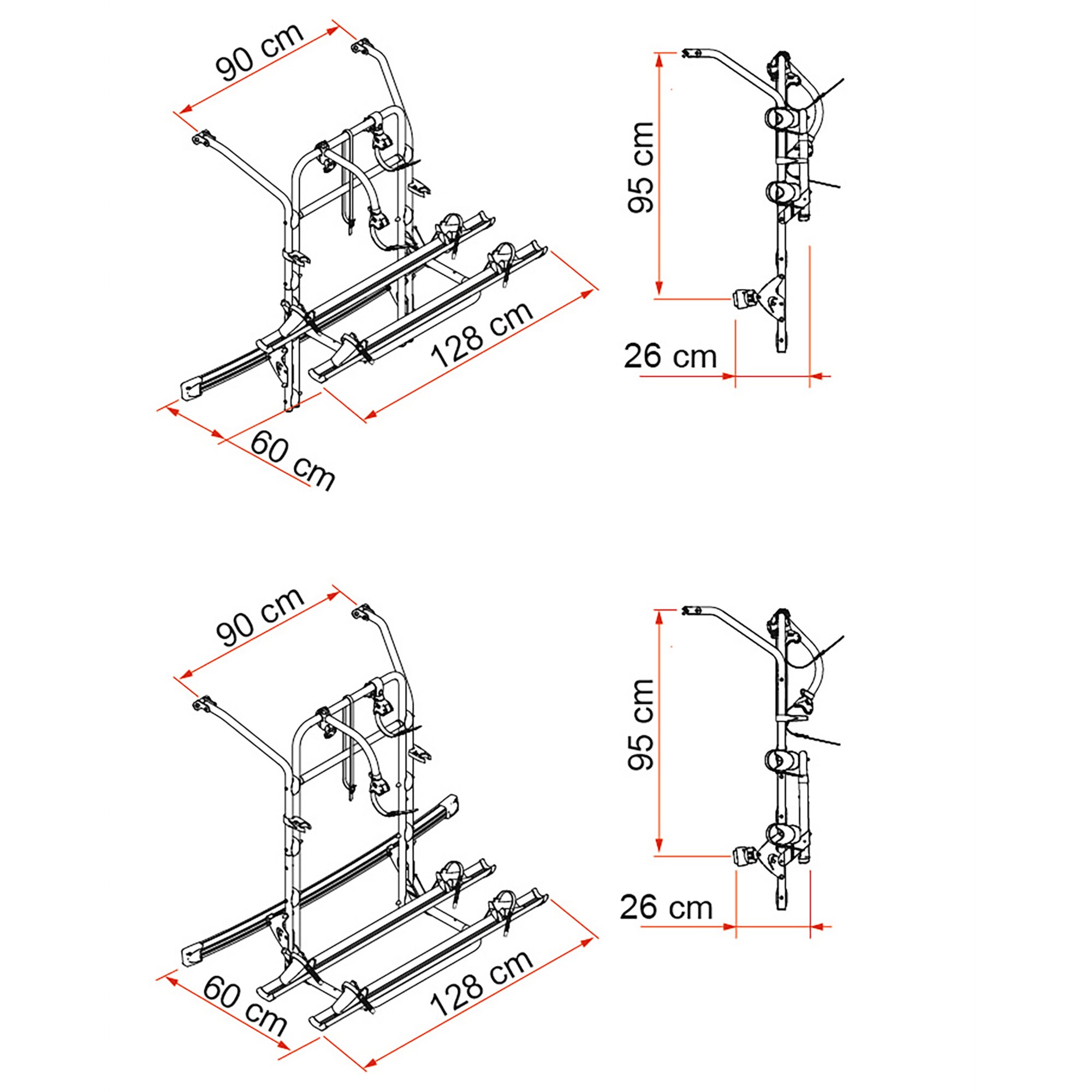 Product image 4 of the product “Fahrradträger Carry-Bike V-Klasse Premium ”