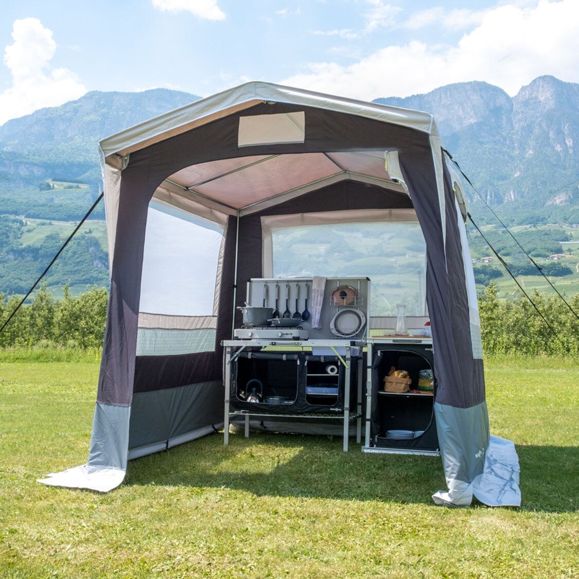 Artikelbild 5 des Artikels “Küchenzelt Gusto III NG, dunkelgrau, 200 x 200 x 215 cm dunkelgrau“