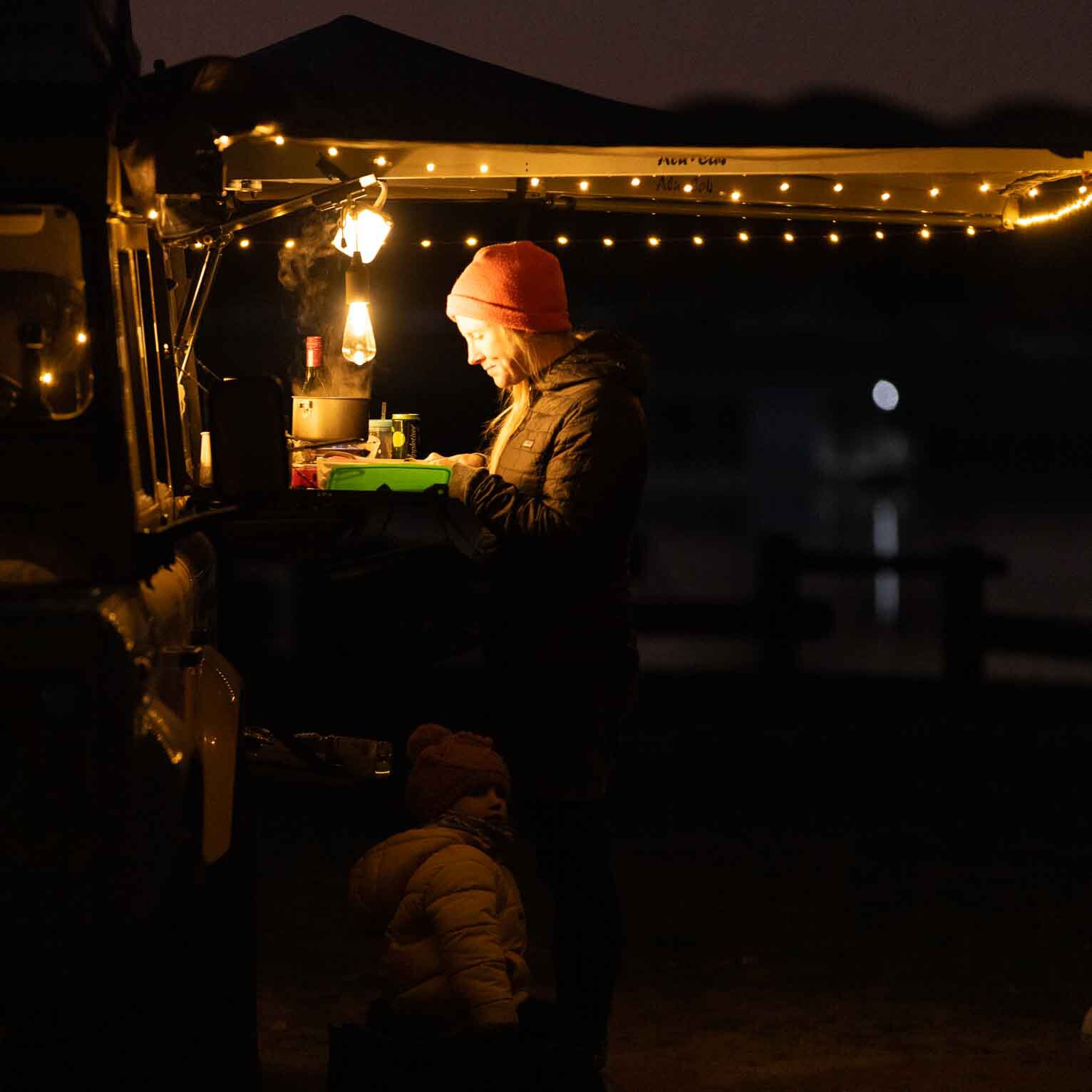 Product image 5 of the product “Campinglaterne Floppy aus Silikon, hellblau hellblau”